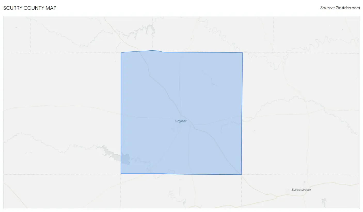 Scurry County Map