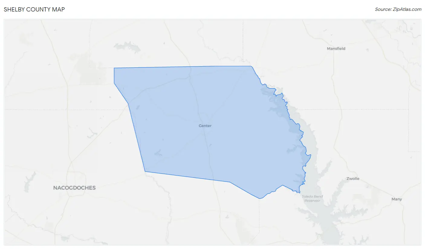 Shelby County Map