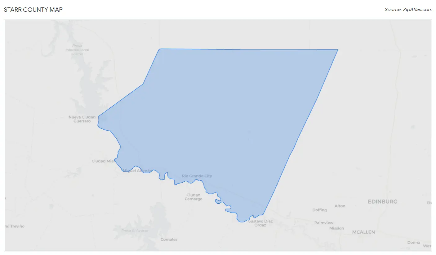 Starr County Map