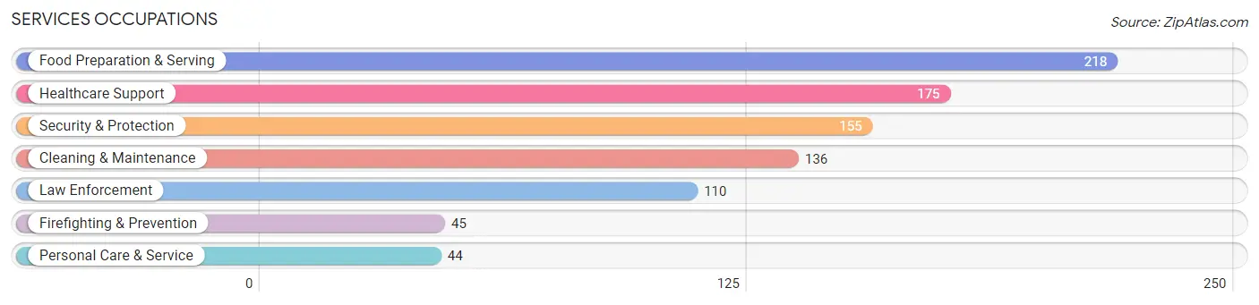 Services Occupations in Stephens County
