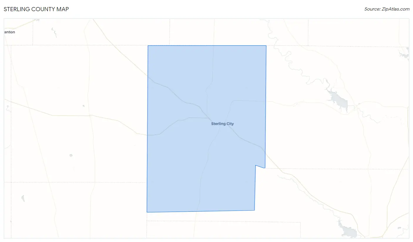Sterling County Map
