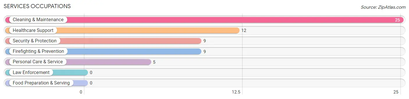 Services Occupations in Sterling County