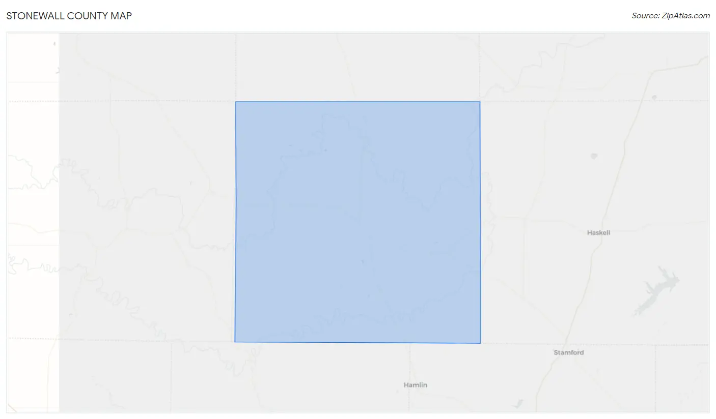 Stonewall County Map