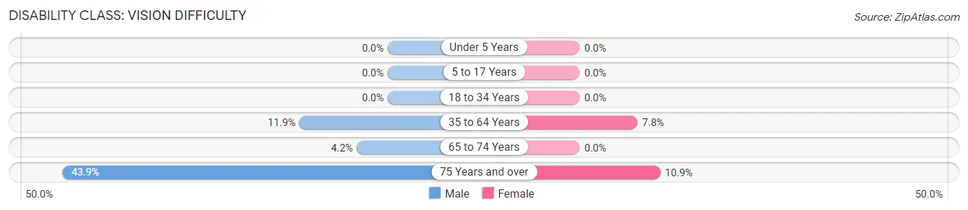 Disability in Stonewall County: <span>Vision Difficulty</span>