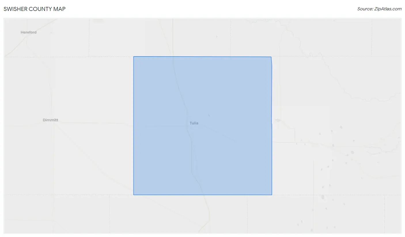 Swisher County Map