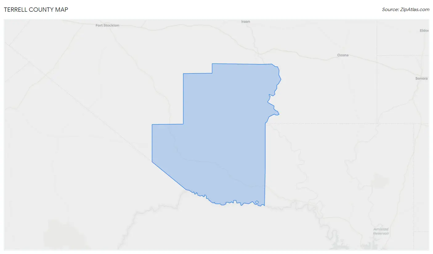 Terrell County Map