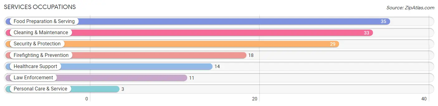 Services Occupations in Throckmorton County