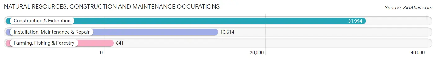 Natural Resources, Construction and Maintenance Occupations in Travis County