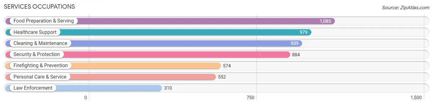 Services Occupations in Van Zandt County