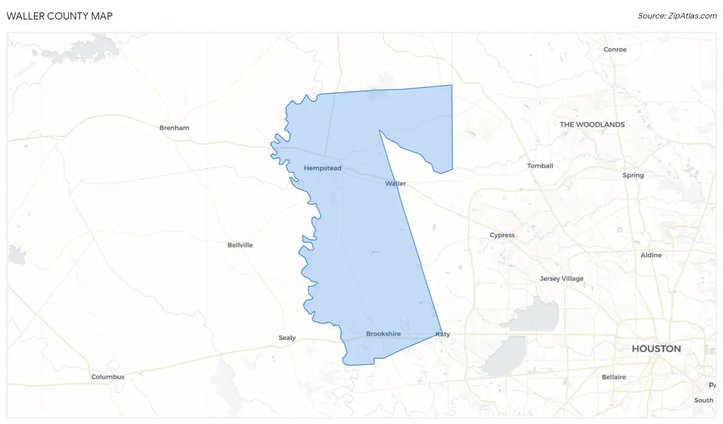 Waller County Map