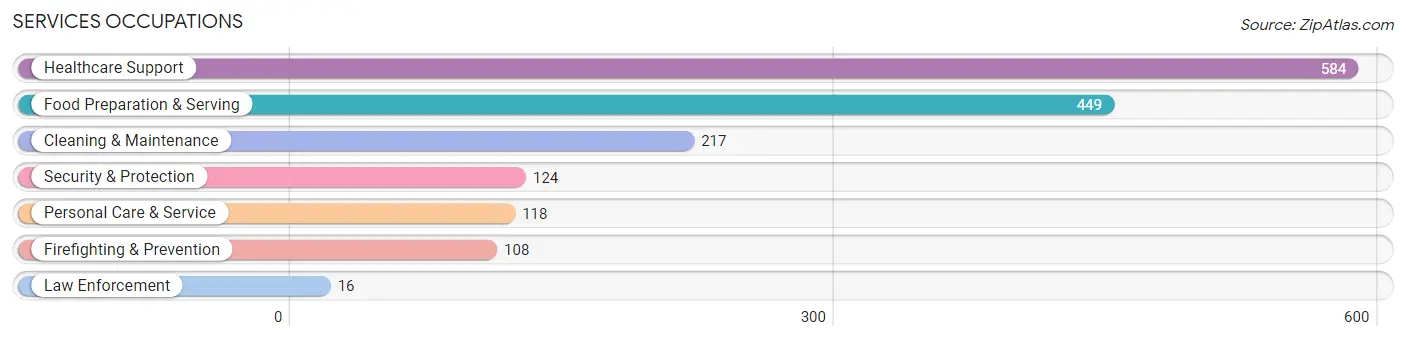 Services Occupations in Wilbarger County