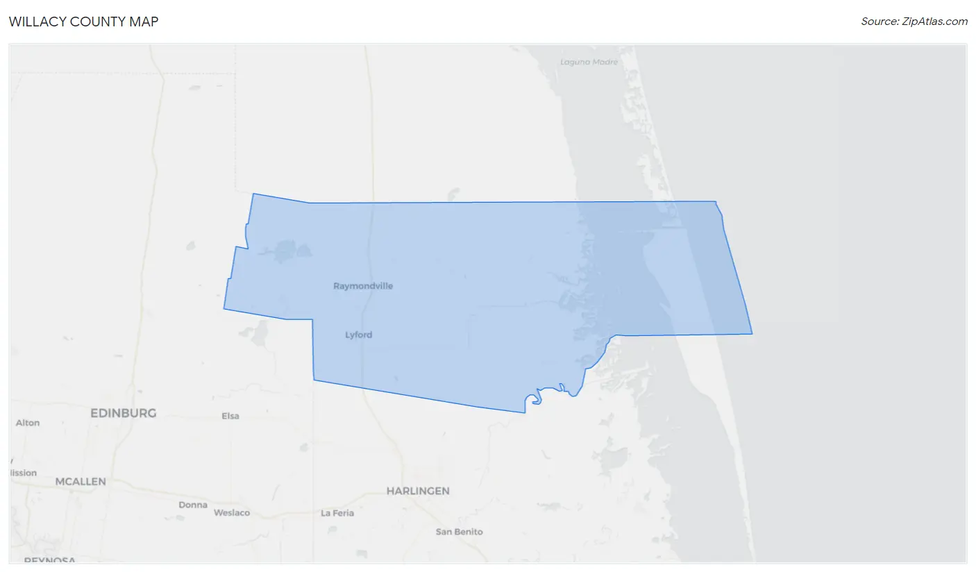 Willacy County Map
