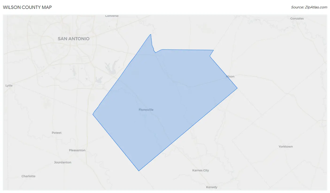 Wilson County Map