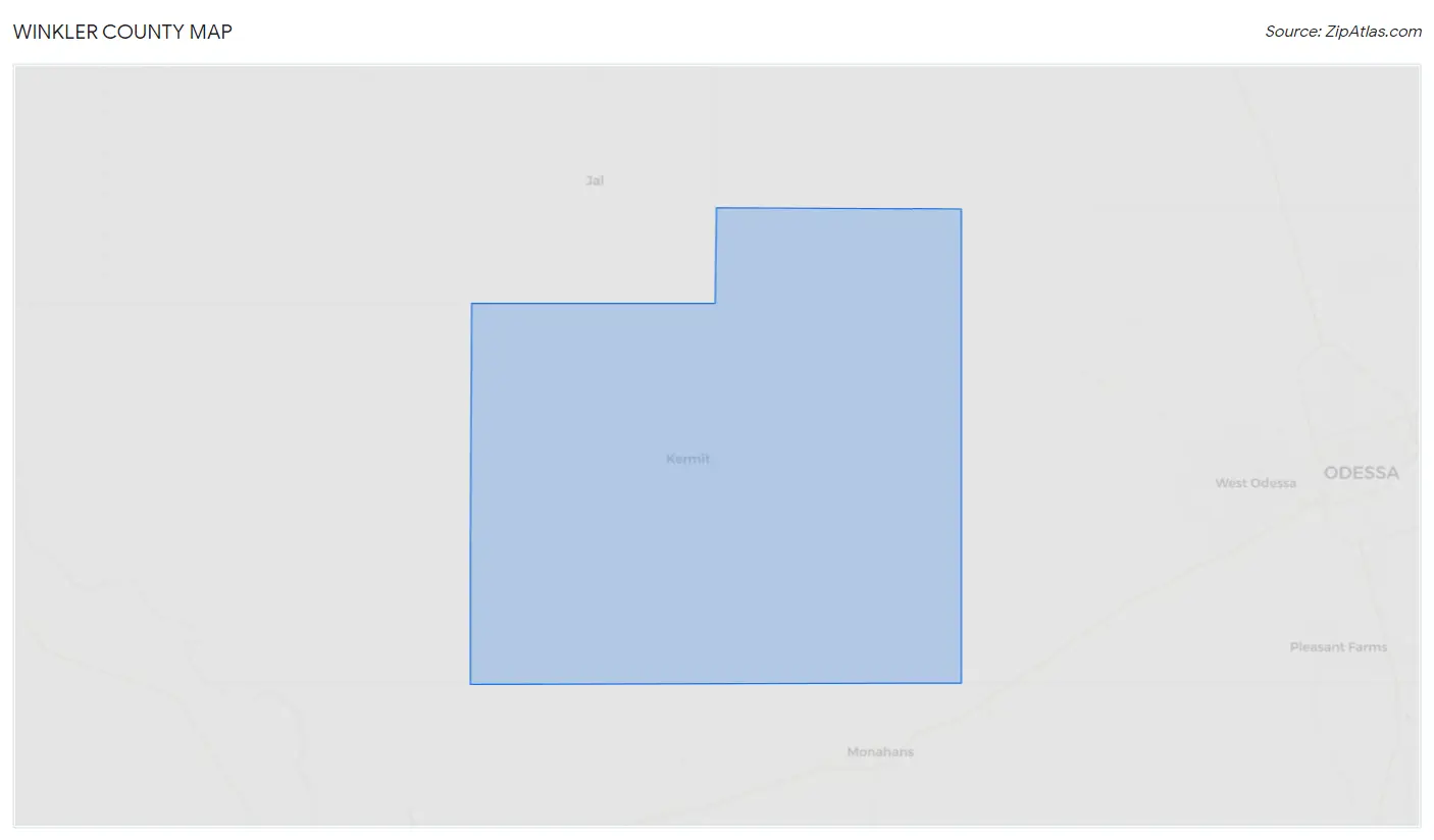 Winkler County Map