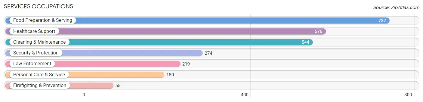 Services Occupations in Wood County