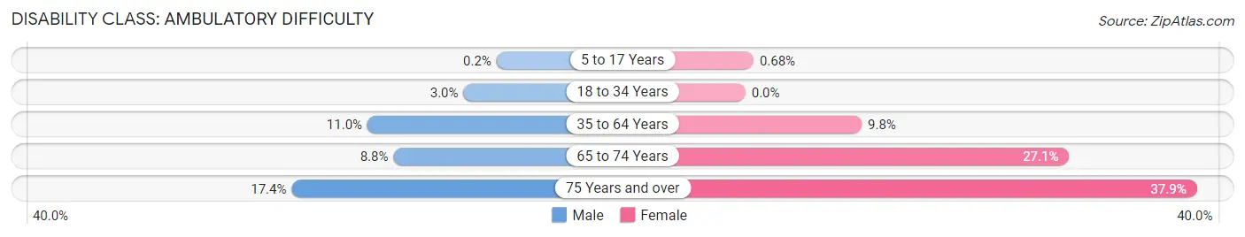 Disability in Young County: <span>Ambulatory Difficulty</span>