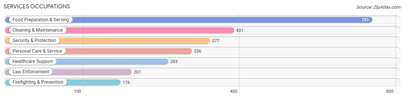 Services Occupations in Caroline County