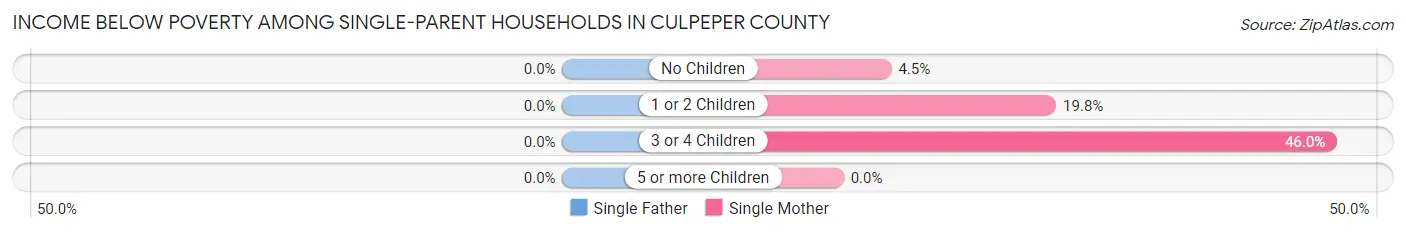 Income Below Poverty Among Single-Parent Households in Culpeper County