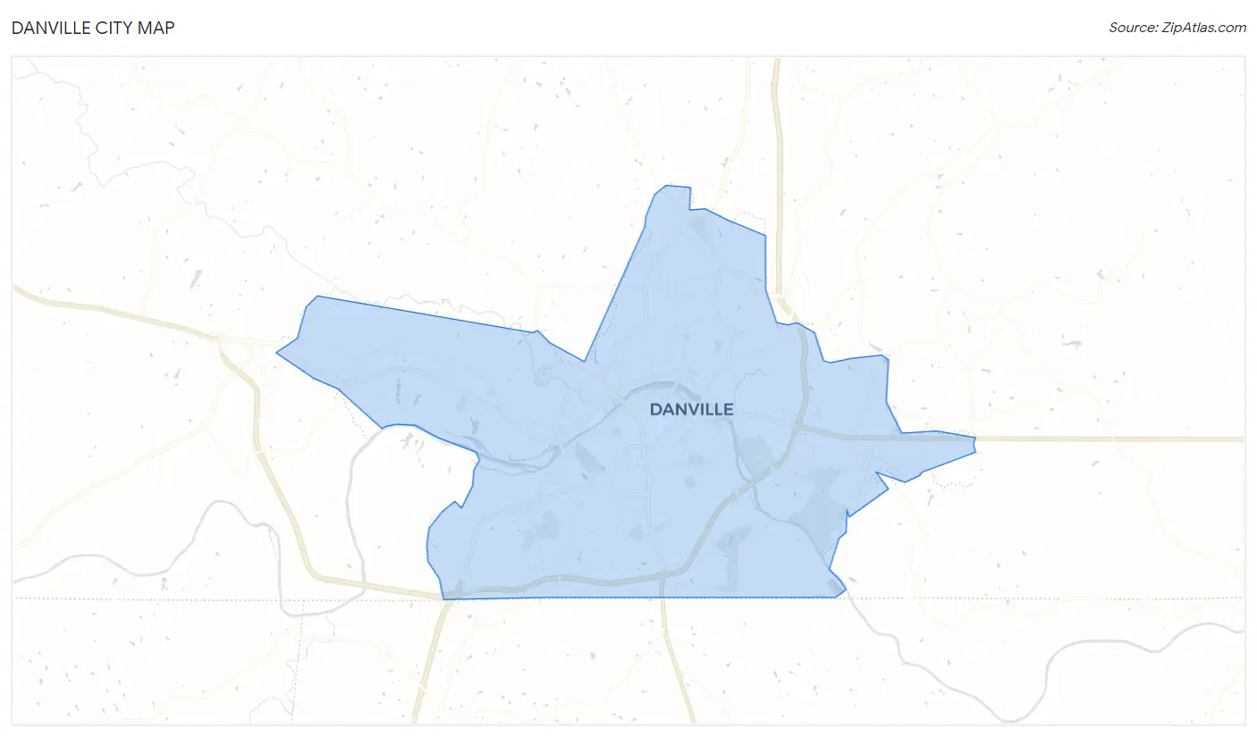Danville city Map