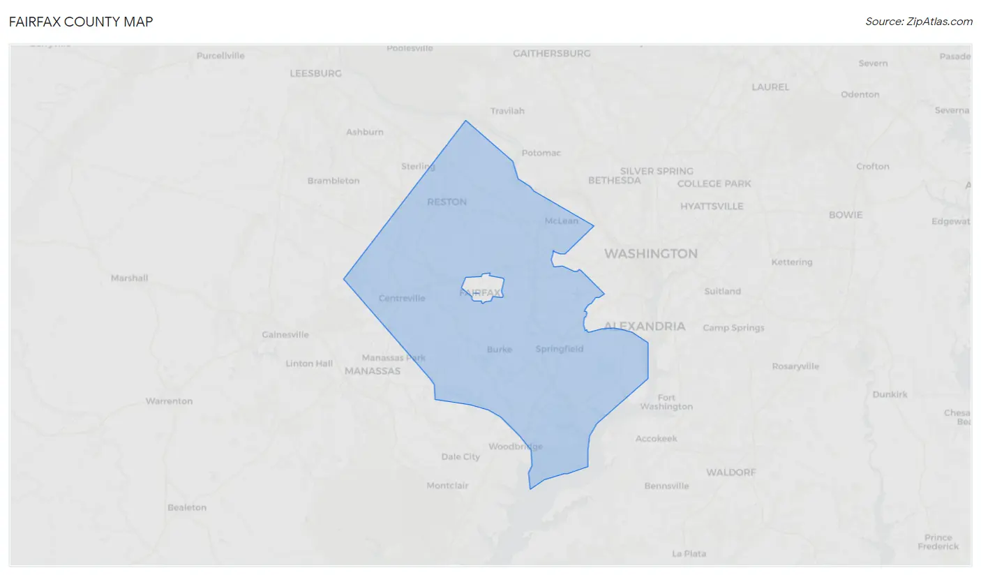 Fairfax County Map