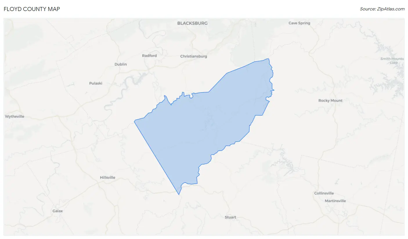 Floyd County Map