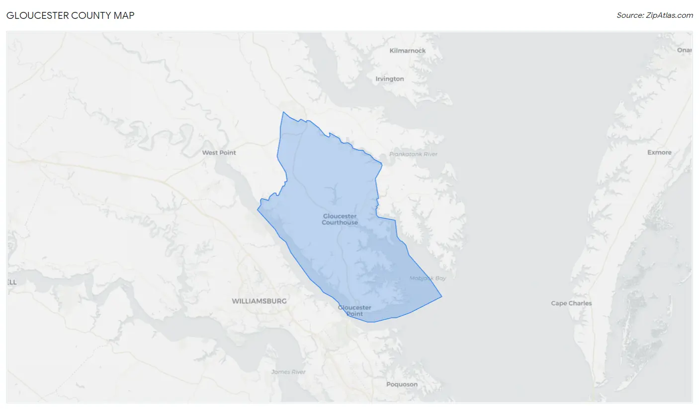 Gloucester County Map