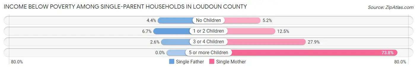 Income Below Poverty Among Single-Parent Households in Loudoun County