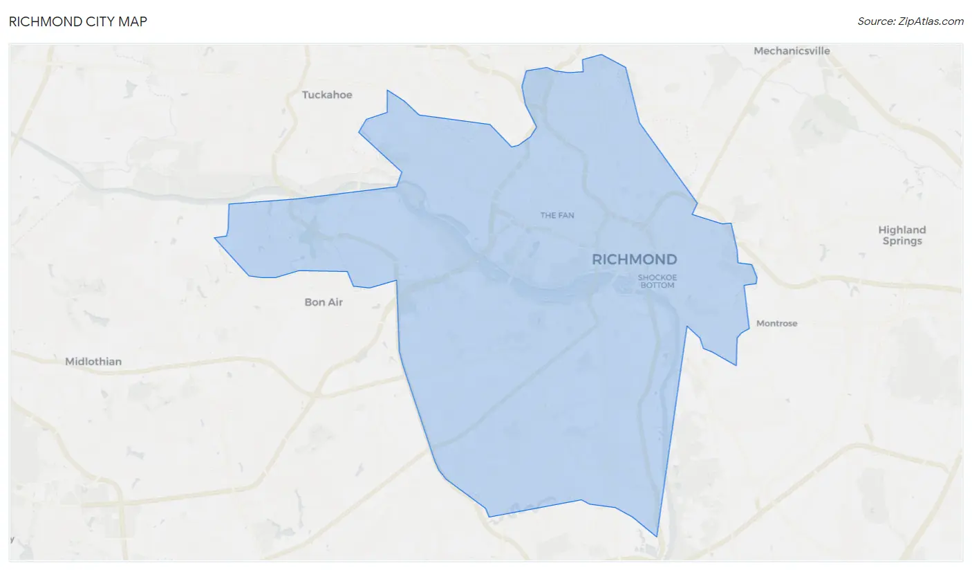 Richmond city Map