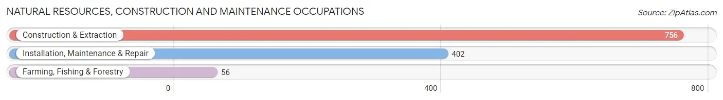 Natural Resources, Construction and Maintenance Occupations in Russell County