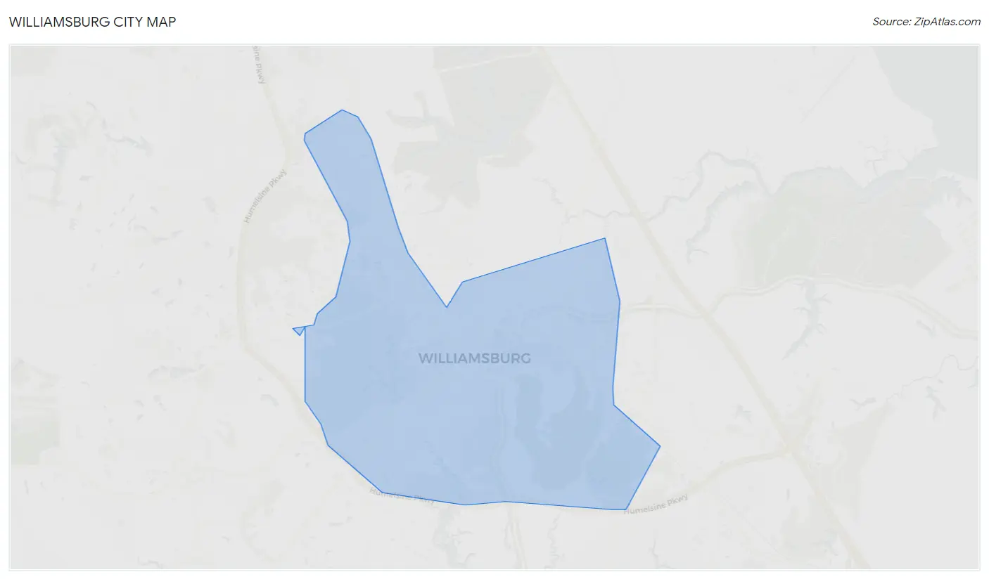 Williamsburg City Map
