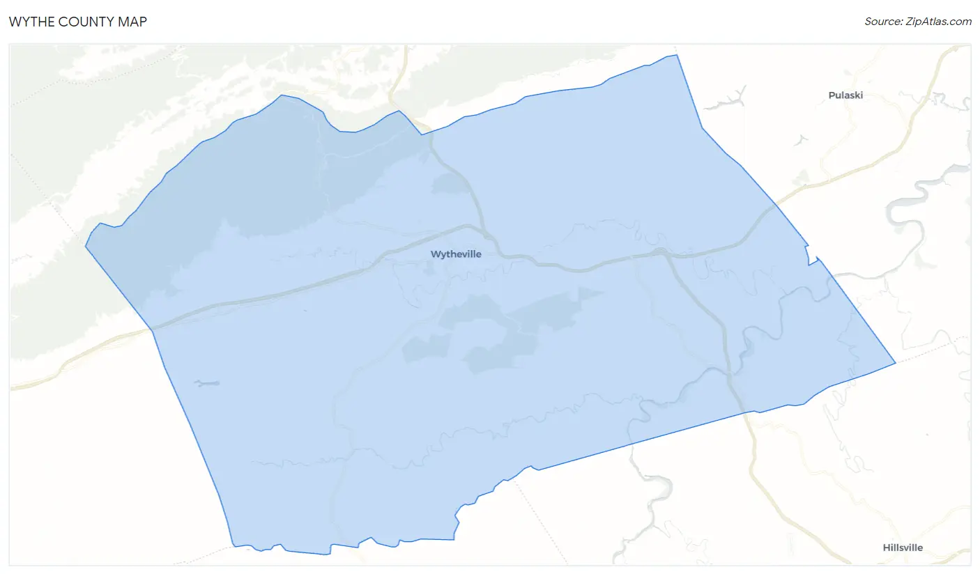Wythe County Map