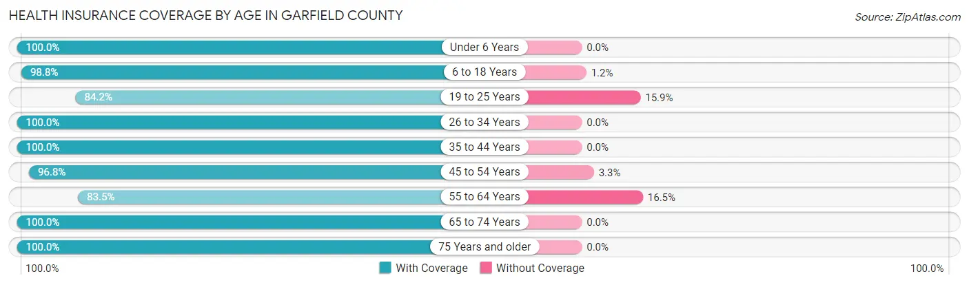 Health Insurance Coverage by Age in Garfield County
