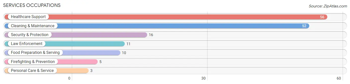 Services Occupations in Garfield County