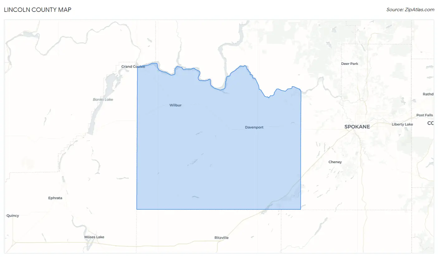 Lincoln County Map