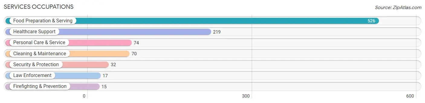 Services Occupations in Skamania County