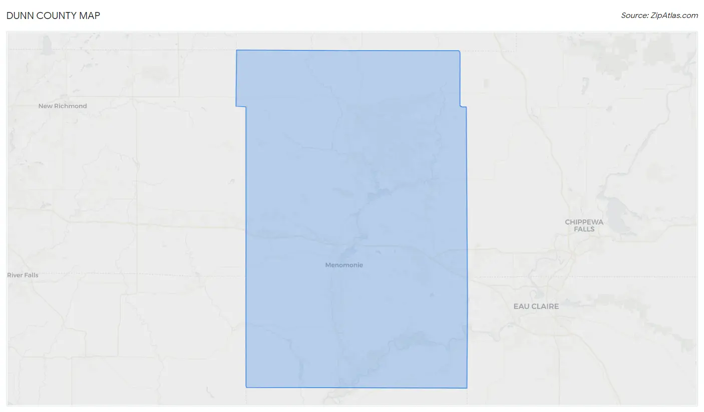 Dunn County Map