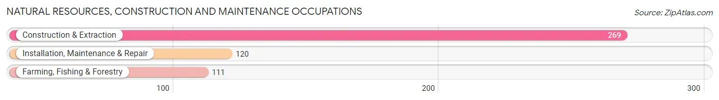 Natural Resources, Construction and Maintenance Occupations in Forest County