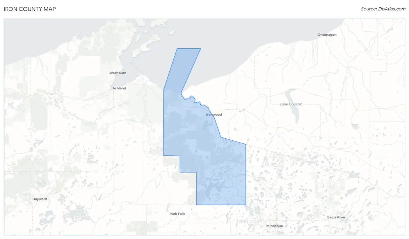 Iron County Map