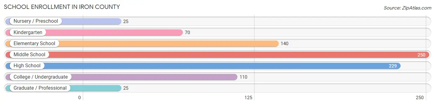 School Enrollment in Iron County