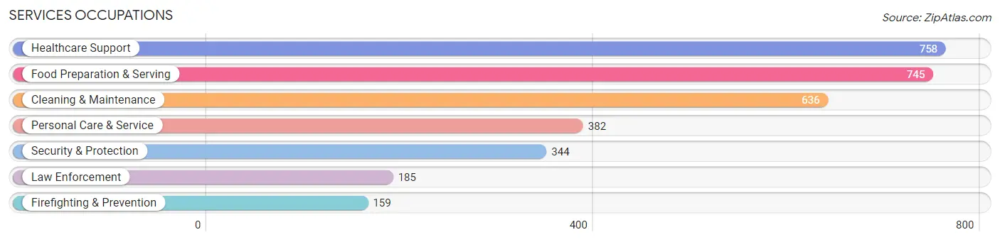 Services Occupations in Oconto County