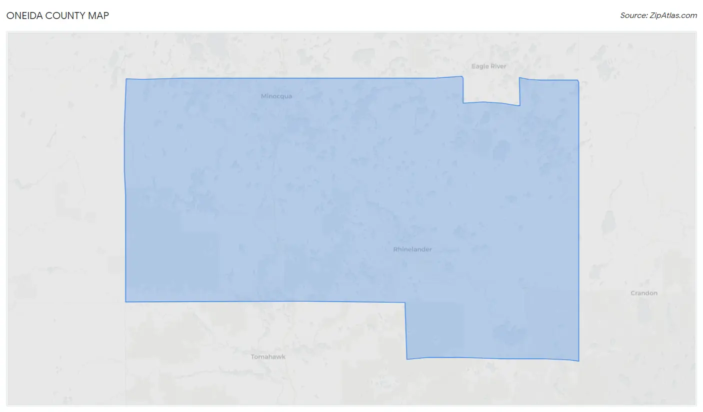 Oneida County Map
