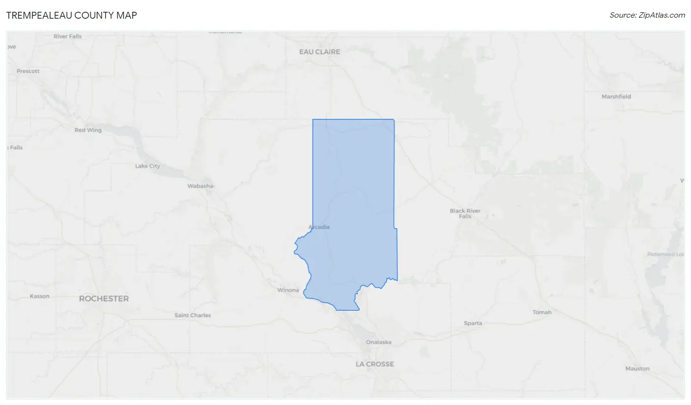 Trempealeau County Map