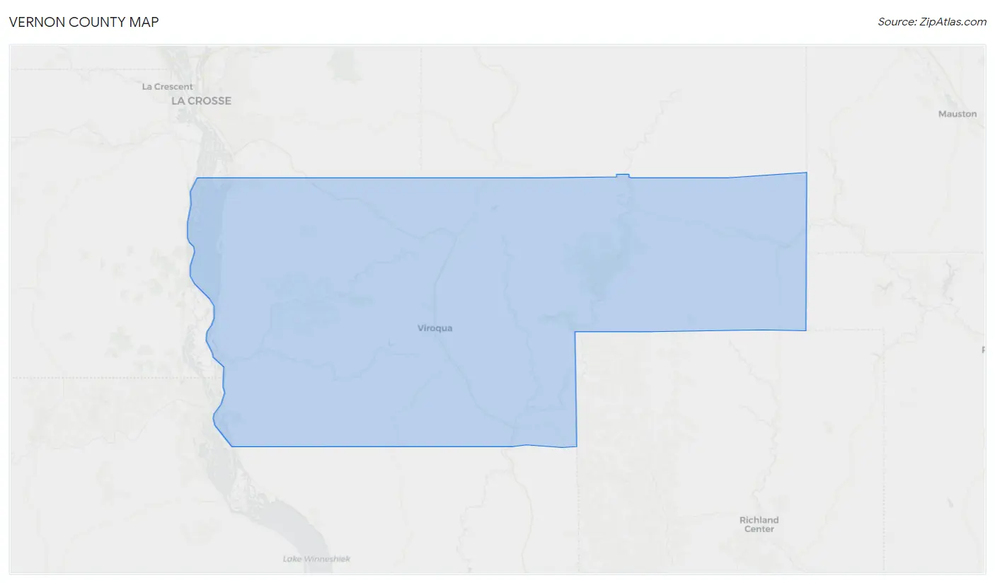 Vernon County Map