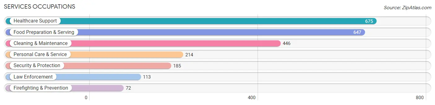 Services Occupations in Vernon County