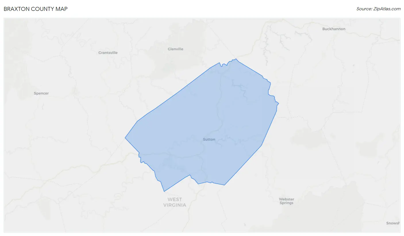 Braxton County Map