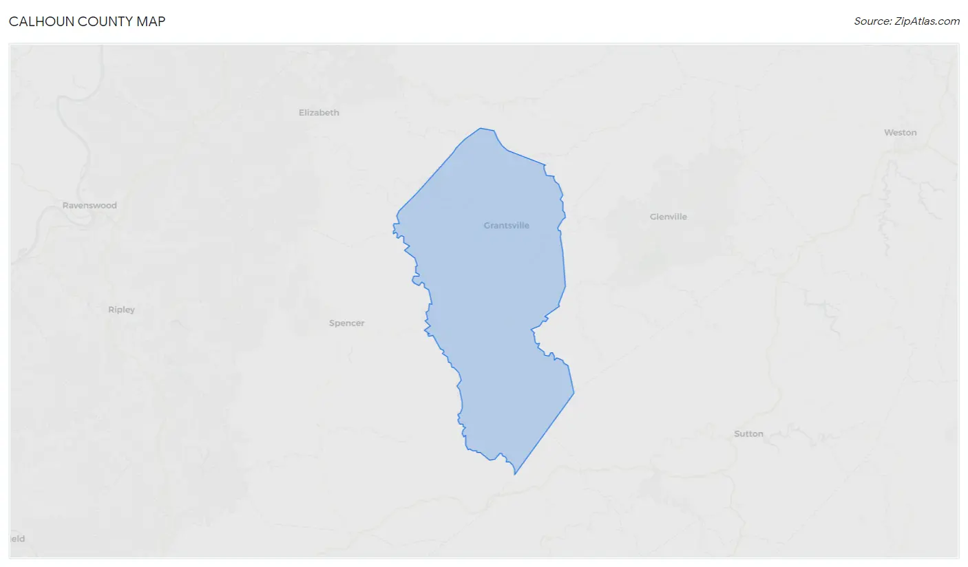 Calhoun County Map