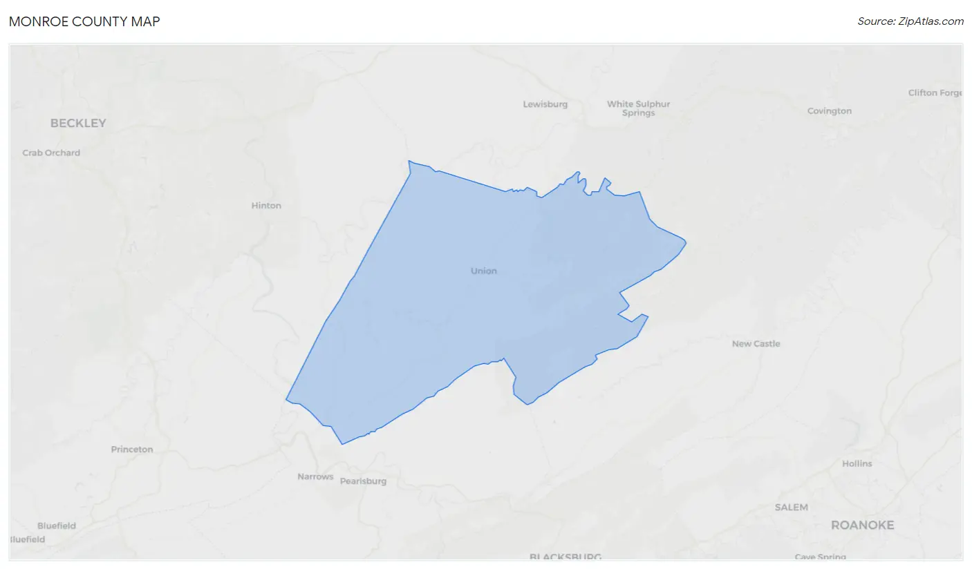 Monroe County Map