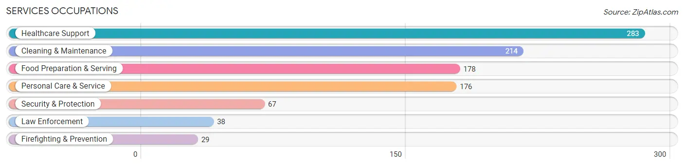 Services Occupations in Monroe County