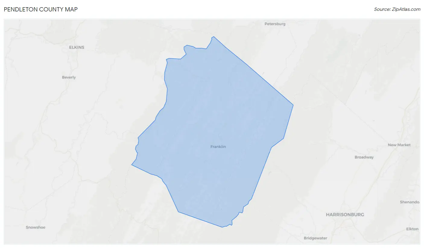 Pendleton County Map