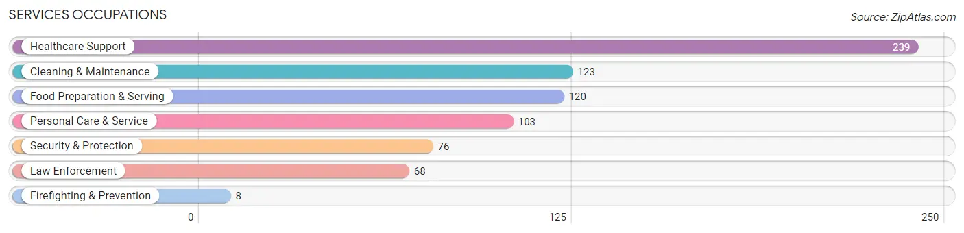 Services Occupations in Pleasants County
